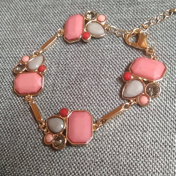 🐾 2 For $16 Multi Color Gemstone & Bling Bracelet - Picture 3 of 3